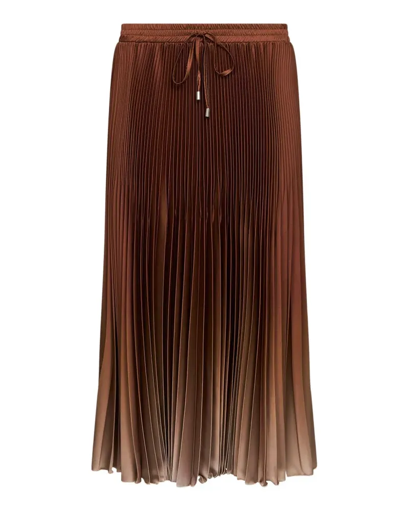 Ermanno Scervino pleated midi skirt - Braun Braun