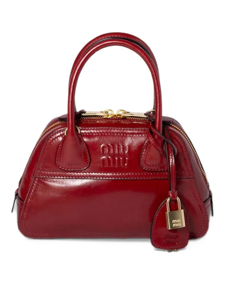 Miu Miu Vivant shiny leather mini-bag - Rot Rot