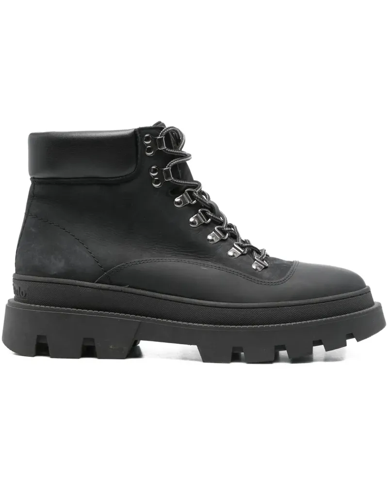 Marc O'Polo Schnürstiefel mit dicker Sohle - Schwarz Schwarz