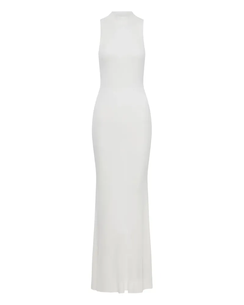 Self-Portrait Maxikleid mit Racerback - Weiß Weiß