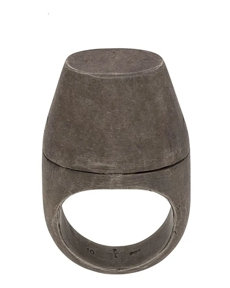 Parts Of Four Geo Elipse Invert' Ring - Silber Silber