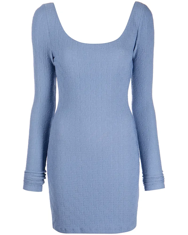Alexander Wang Kleid mit Logo-Stickerei - Blau Blau
