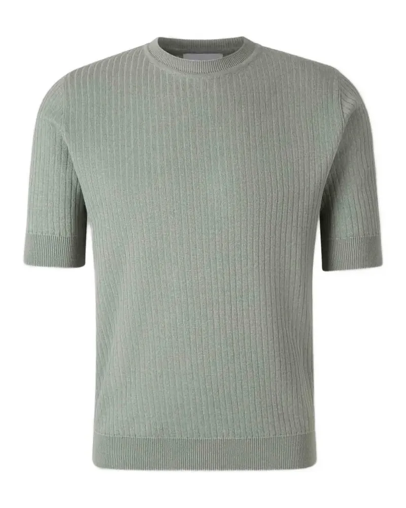 LARDINI T-Shirt aus geripptem Strick - Grün Grün