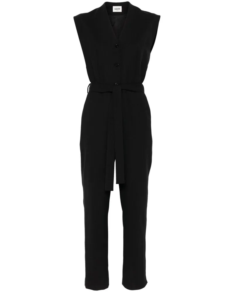 Claudie Pierlot Kurzärmeliger Jumpsuit - Schwarz Schwarz