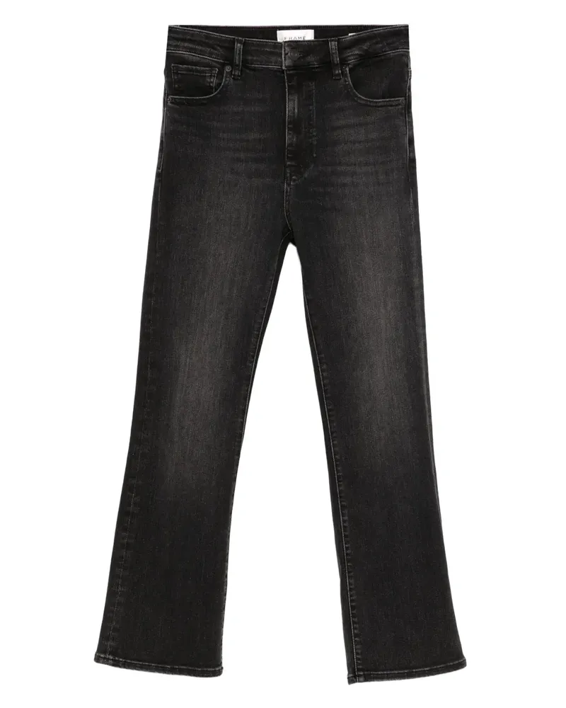 Frame Denim The Reboot Cropped-Jeans - Schwarz Schwarz