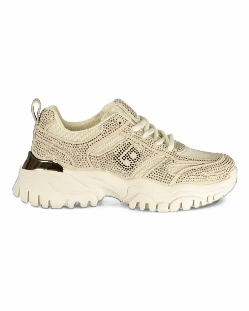 Laura Biagiotti Chunky-Sneakers mit Kristallen - Nude Nude
