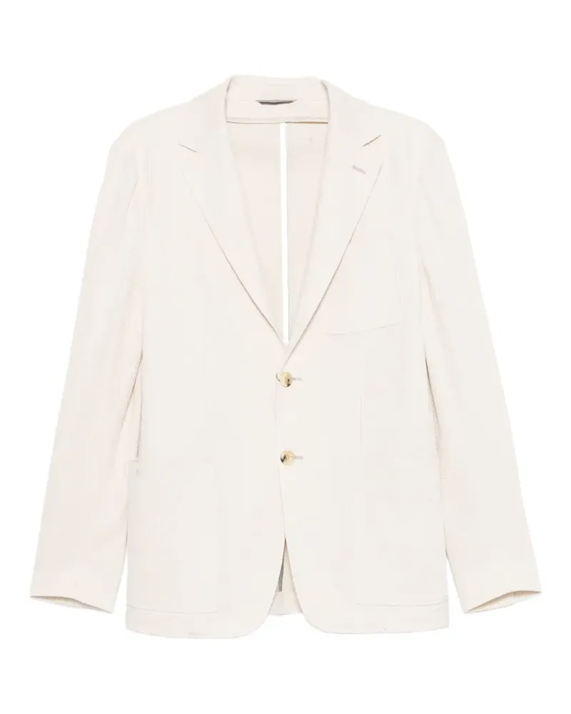 Canali single-breasted blazer - Weiß Weiß