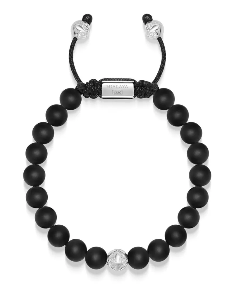 Nialaya Armband mit Perlen - Schwarz Schwarz
