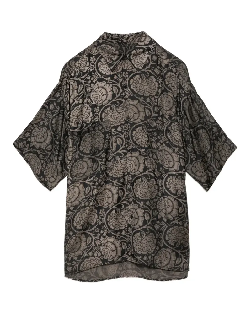 Uma Wang Teorya Hemd - Schwarz Schwarz