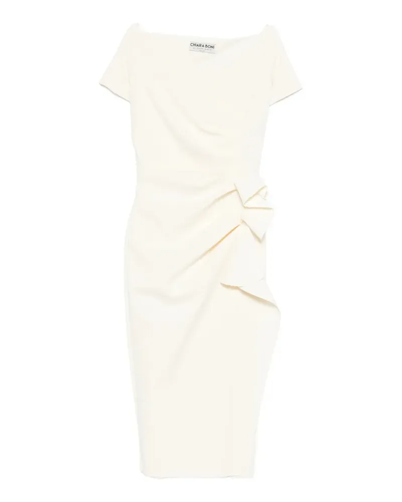 Chiara Boni ruffled midi dress - Weiß Weiß