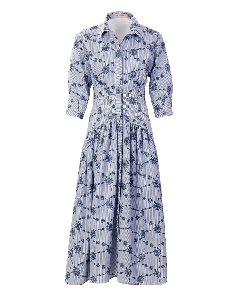 Silvia Tcherassi Indy Midikleid - Weiß Weiß