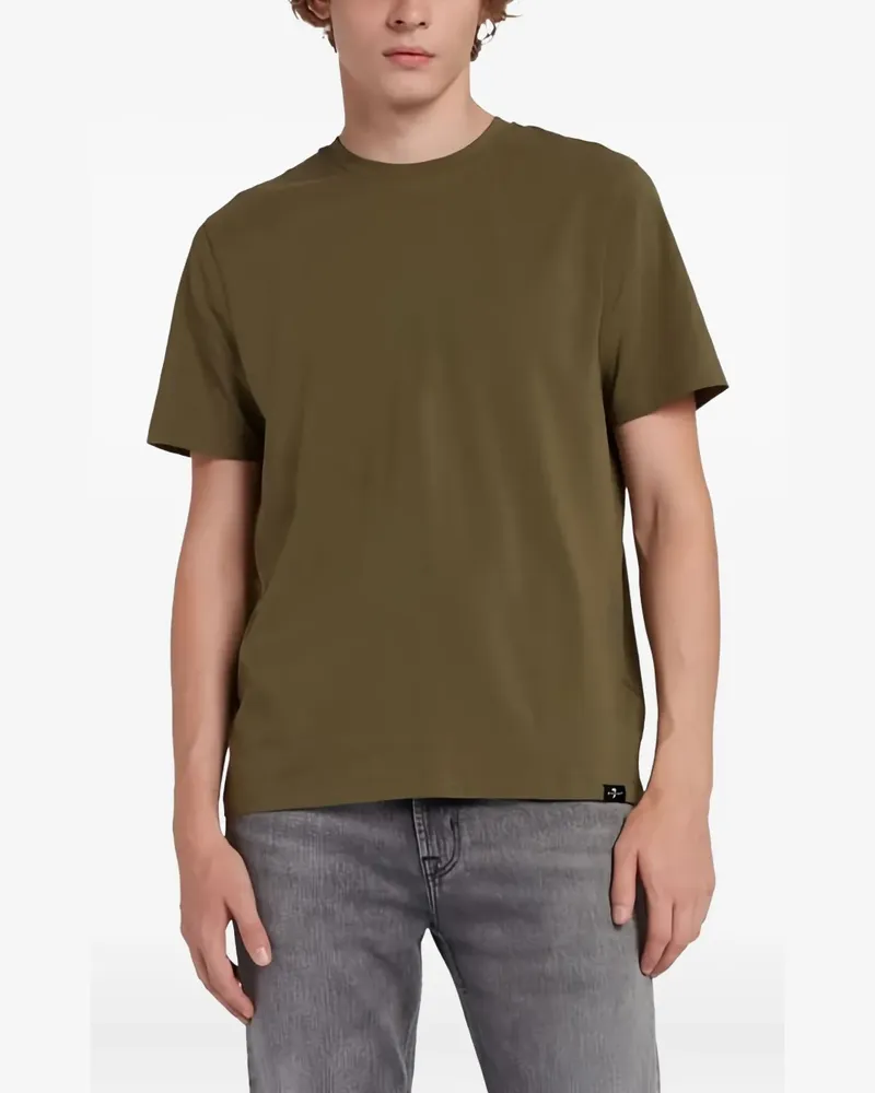 7 for all mankind T-Shirt mit rundem Ausschnitt - Grün Grün