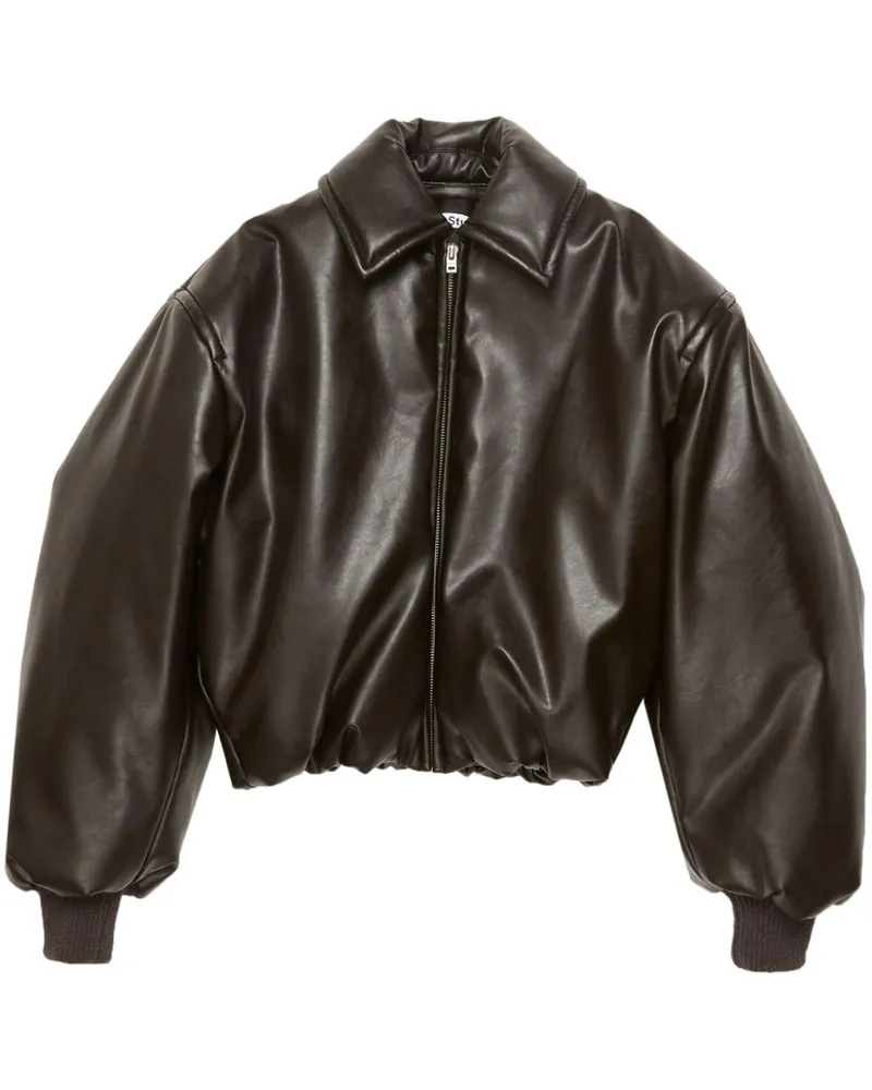 Acne Studios Beschichtete Bomberjacke - Braun Braun