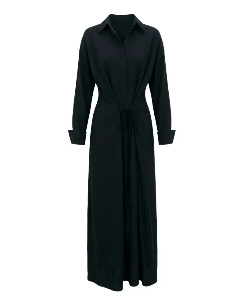 SPORTMAX Hemdkleid mit Schnürung - Schwarz Schwarz