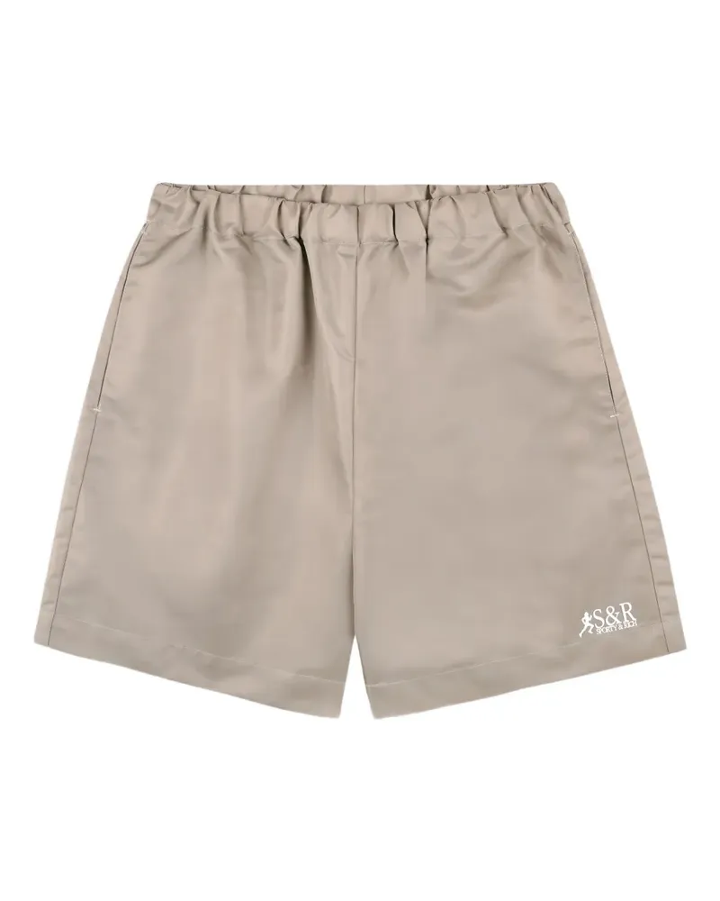 SPORTY & RICH Shorts mit elastischem Bund - Grau Grau