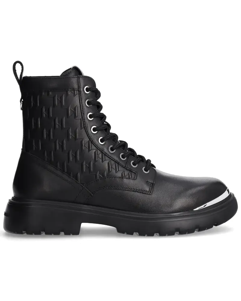 Karl Lagerfeld Stiefel mit Monogramm - Schwarz Schwarz