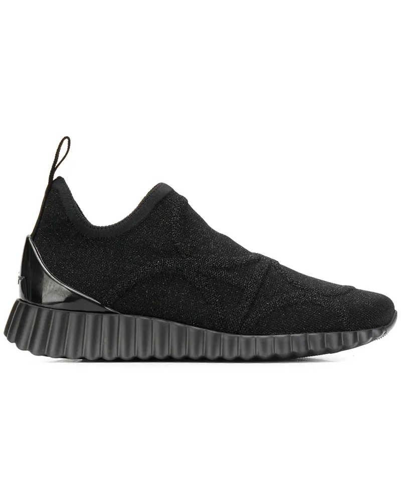Ferragamo Klassische Sneakers - Schwarz Schwarz