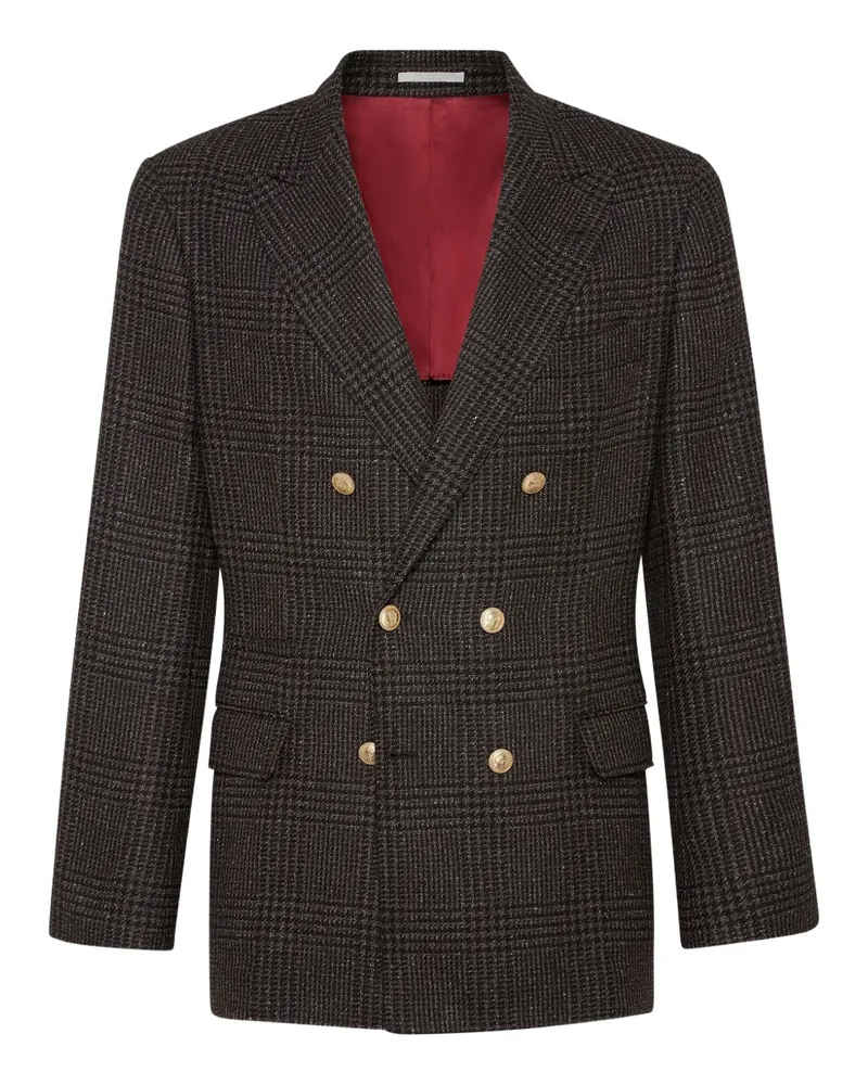 Brunello Cucinelli Doppelreihiges Sakko - Braun Braun