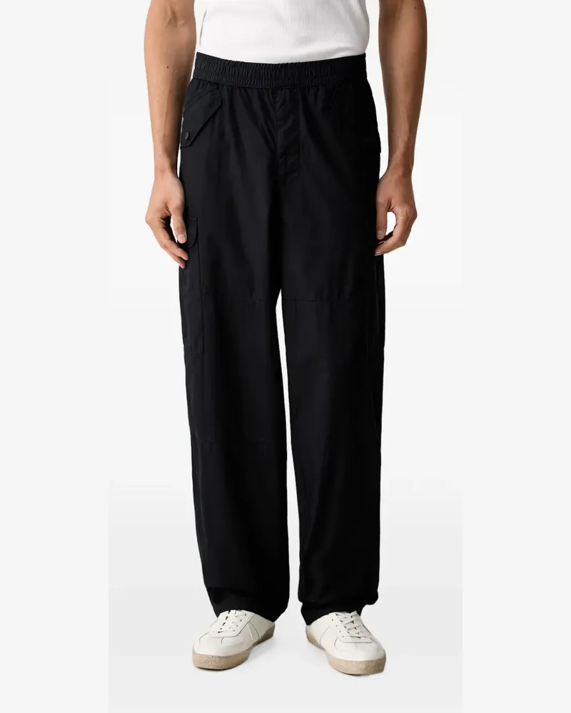 Armani Exchange elasticated-waist trousers - Schwarz Schwarz