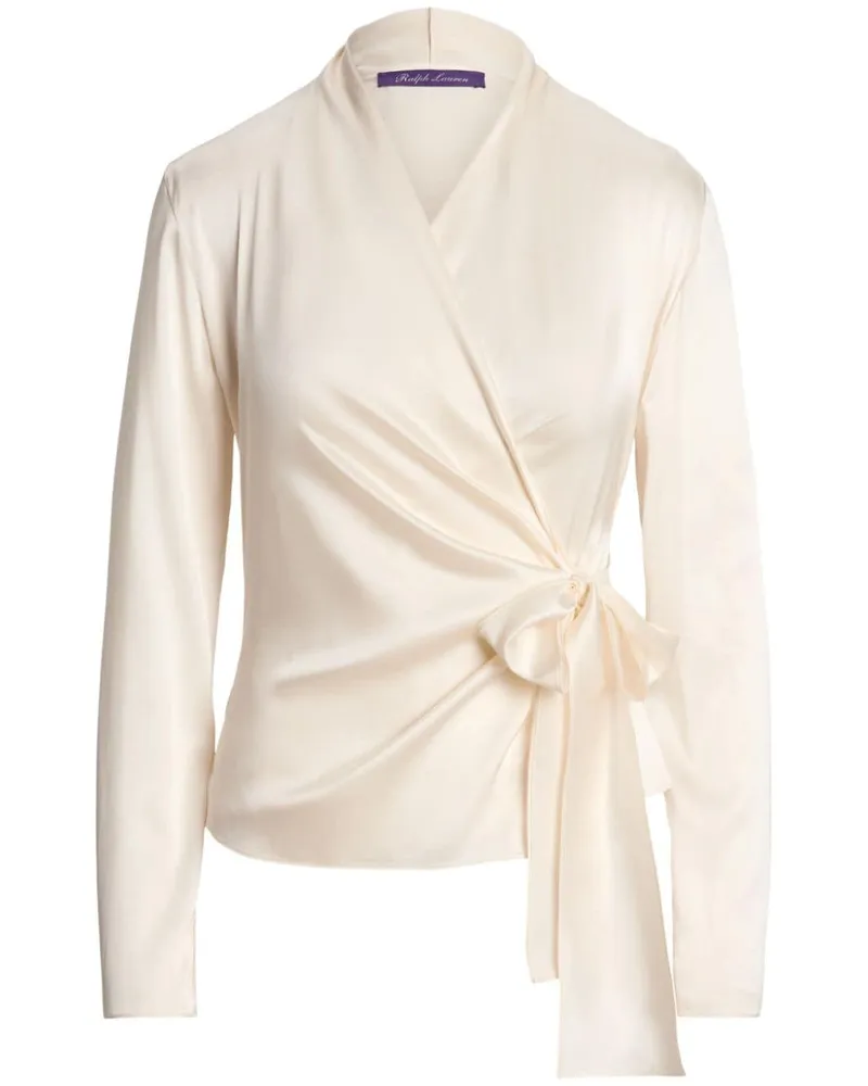 Ralph Lauren Bluse im Wickelstil - Nude Nude