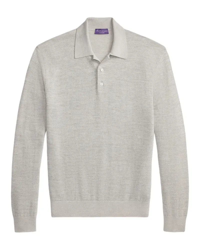 Ralph Lauren Pullover mit Fischgrätenmuster - Grau Grau