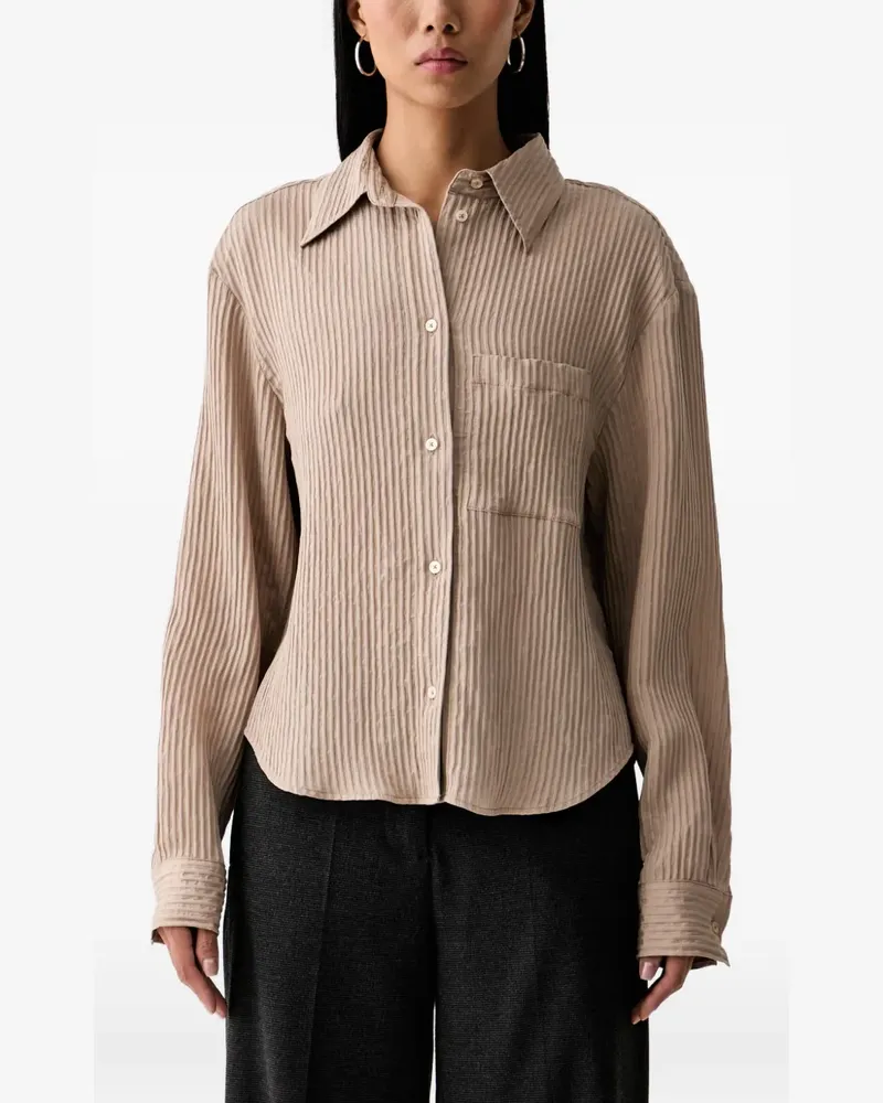 Marc O'Polo Gestreiftes Hemd - Nude Nude