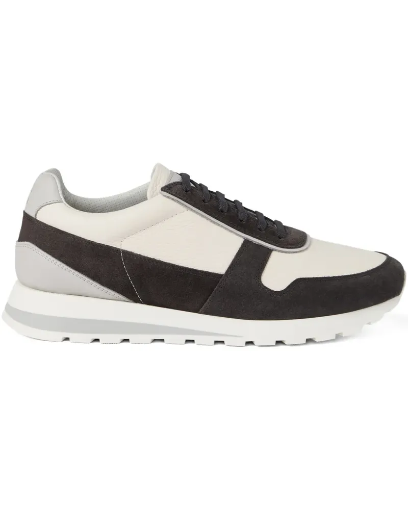 Brunello Cucinelli Sneakers mit Wildledereinsätzen - Nude Nude