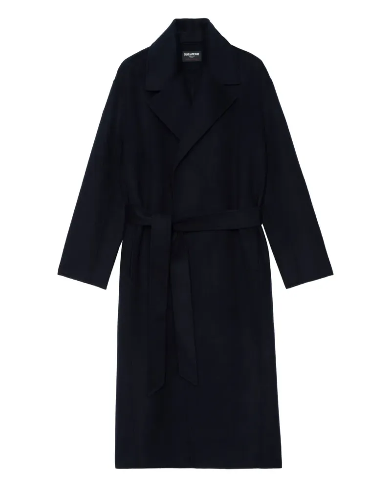 Zadig & Voltaire Meli Mantel mit Gürtel - Blau Blau