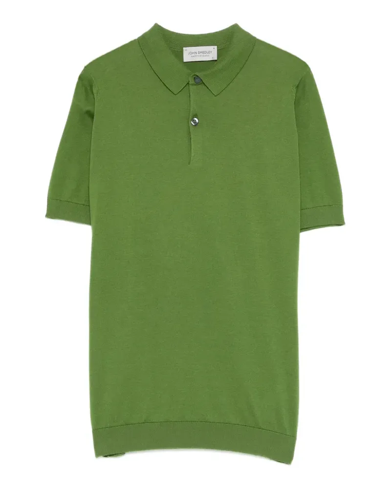John Smedley Poloshirt mit Knopfleiste - Grün Grün