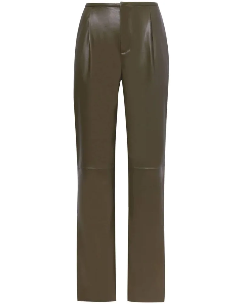 Proenza Schouler Gerade Hose aus Faux-Leder - Braun Braun