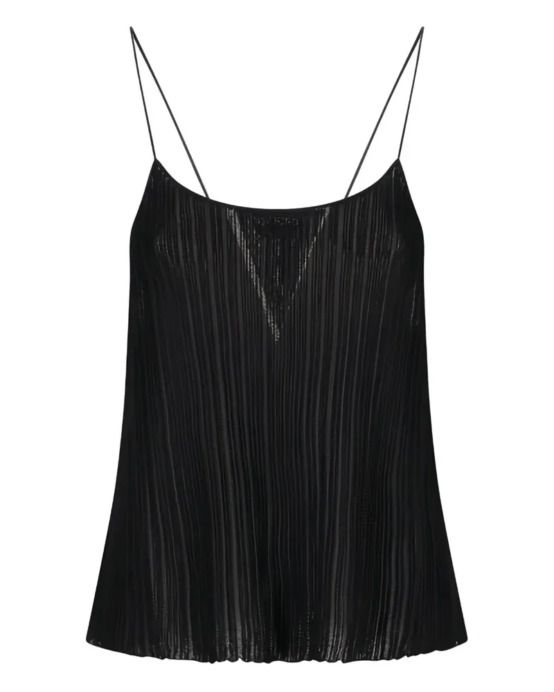 Tom Ford Geripptes Tanktop - Schwarz Schwarz