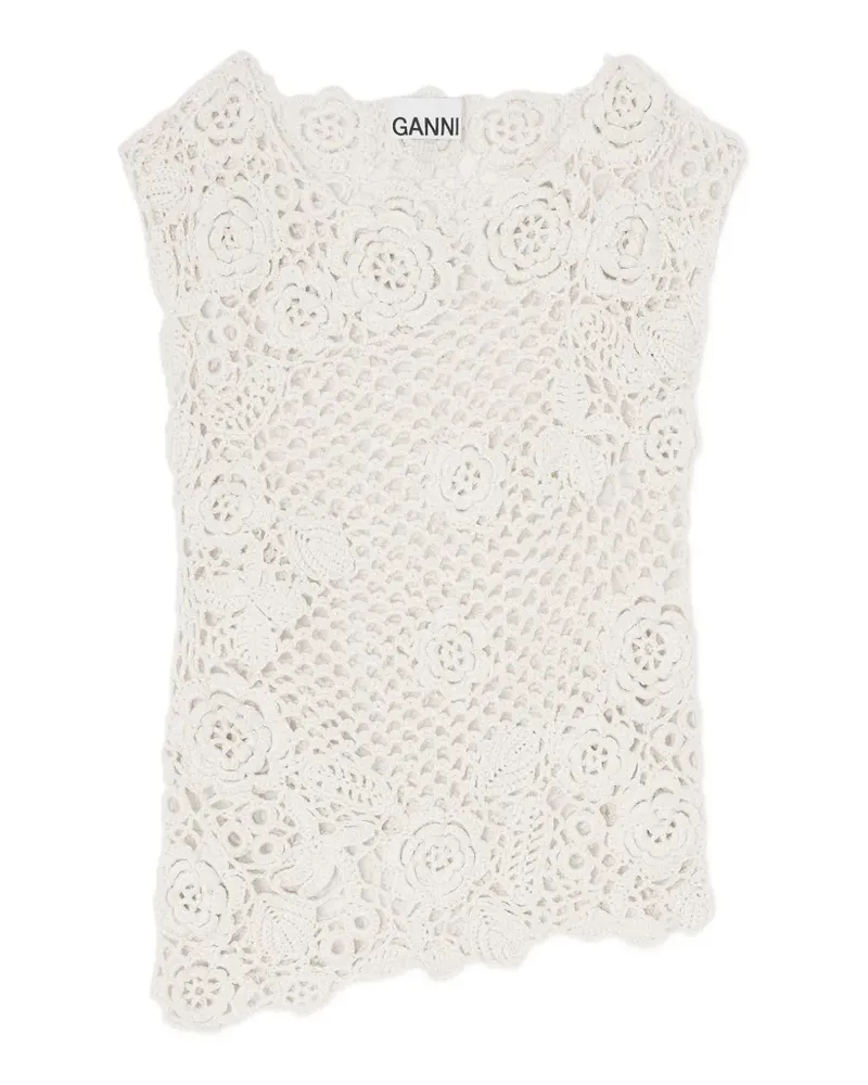 Ganni Gehäkeltes Oberteil - Nude Nude