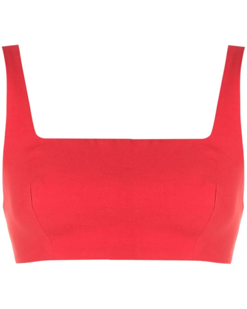 Lenny Niemeyer Papoula Cropped-Top mit eckigem Ausschnitt - Rot Rot