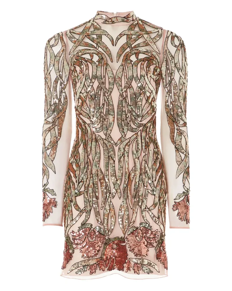 Temperley London Suzani Minikleid mit Pailletten - Nude Nude