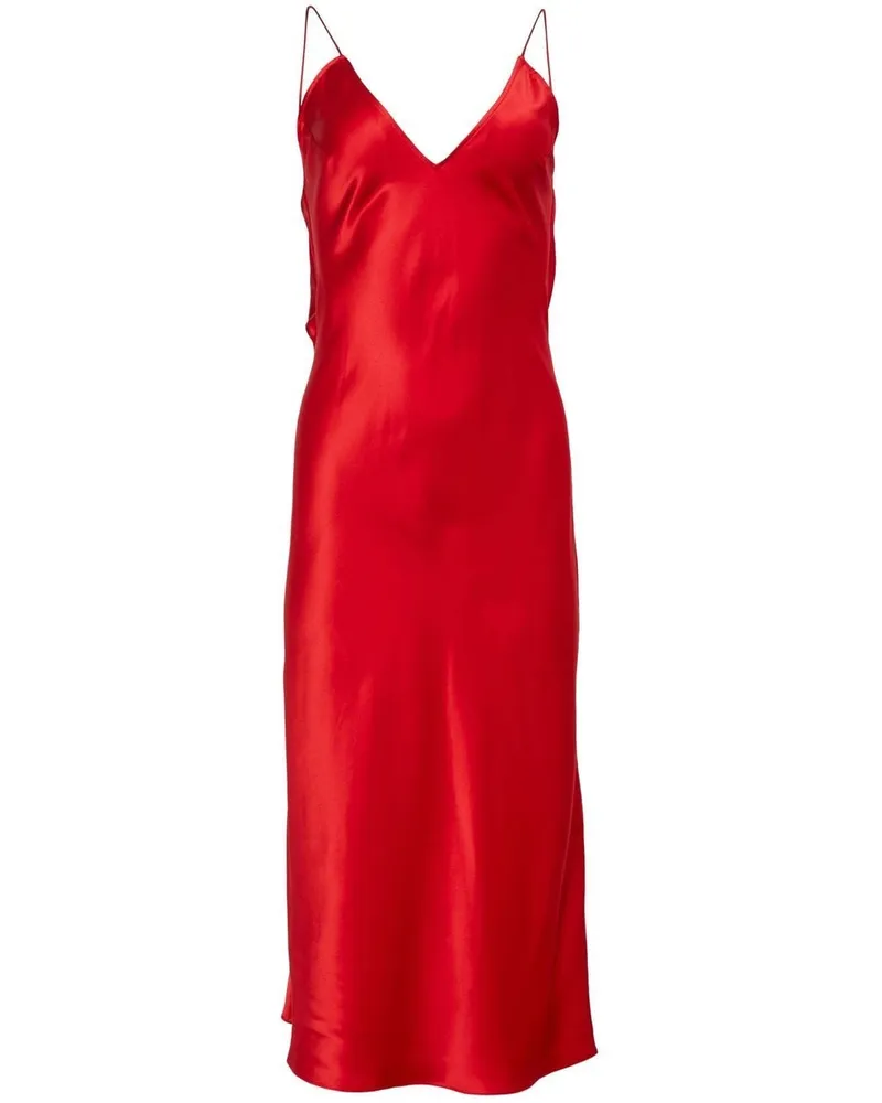 Fleur Du Mal Crystal Camisole-Midikleid - Rot Rot