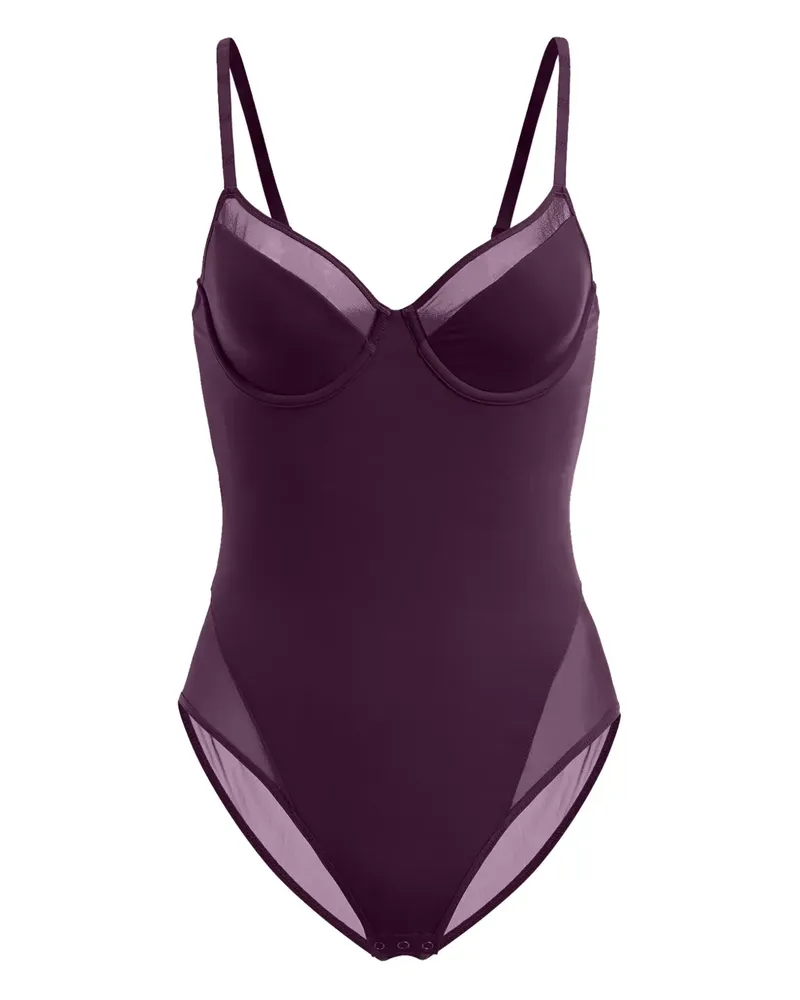Wolford Body mit semi-transparentem Einsatz - Violett Violett