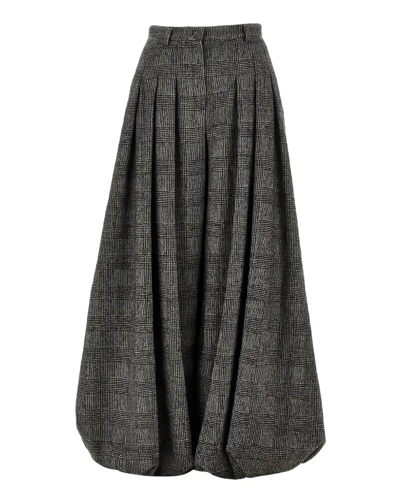 Emporio Armani Karierte Bundfaltenhose - Grau Grau