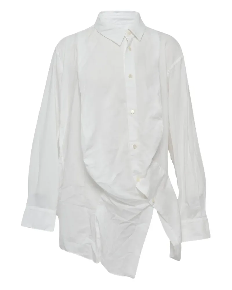 Comme des Garçons asymmetrical-hem shirt - Weiß Weiß