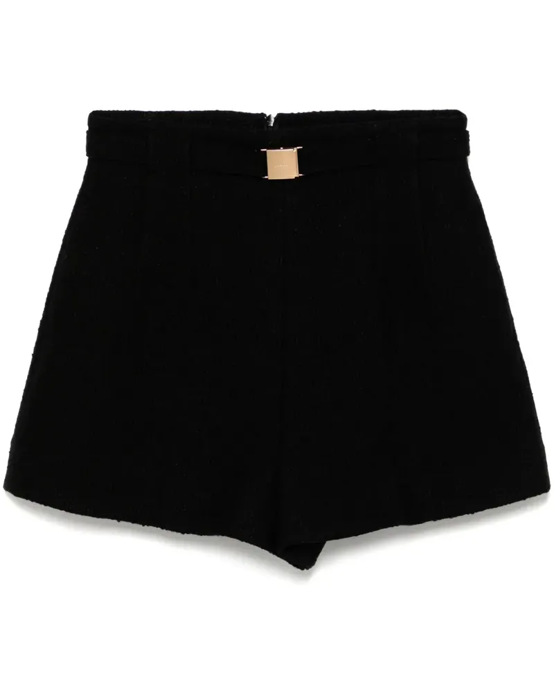 JUUN.J High-Waist-Shorts mit Gürtel - Schwarz Schwarz