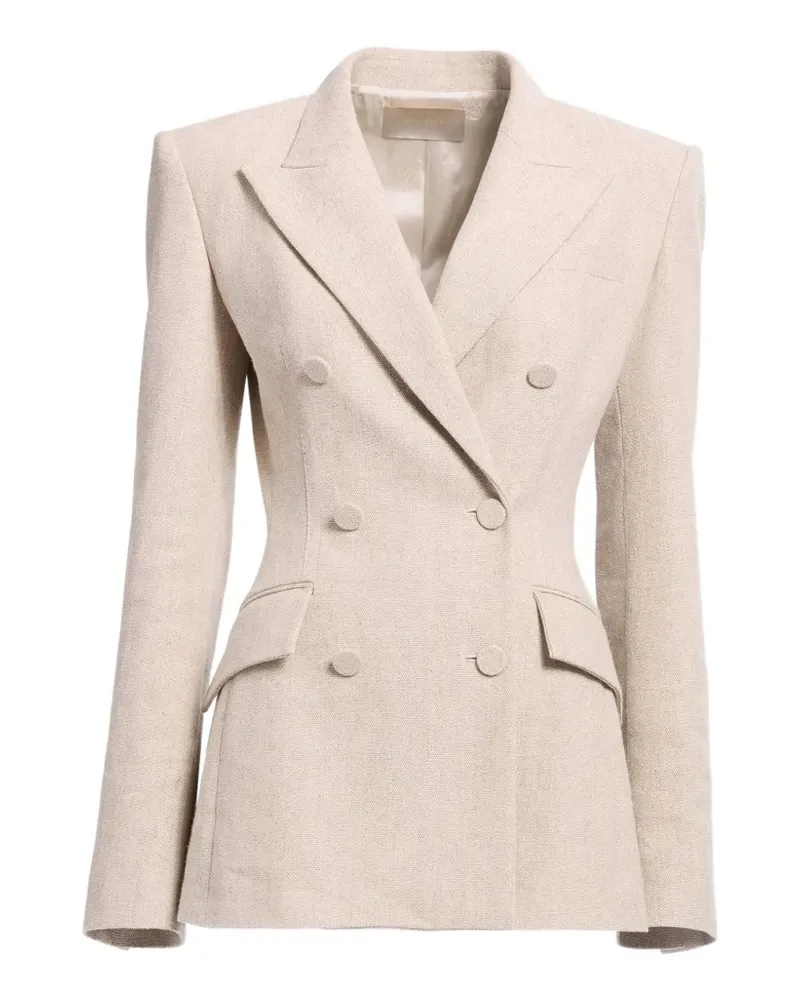 Elie Saab Doppelreihiger Blazer - Nude Nude