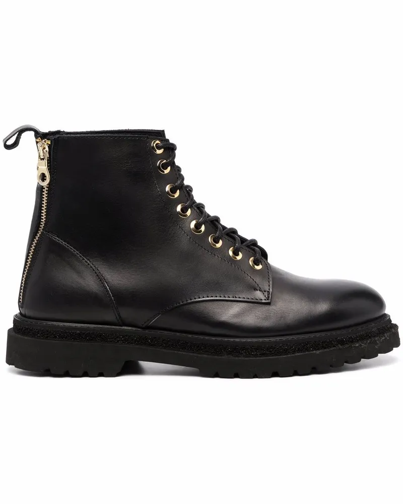 Giuliano Galiano Schnürschuhe mit Reißverschluss - Schwarz Schwarz