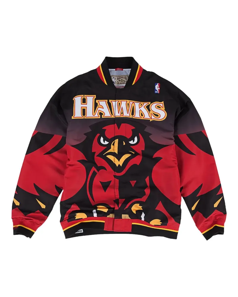 Mitchell & Ness NBA Atlanta Hawks 95 Jacke - Schwarz Schwarz
