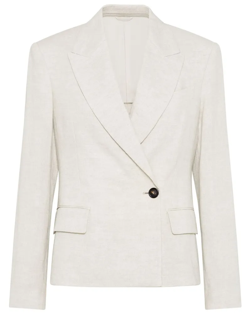Brunello Cucinelli Blazer mit Monili-Verzierung - Nude Nude