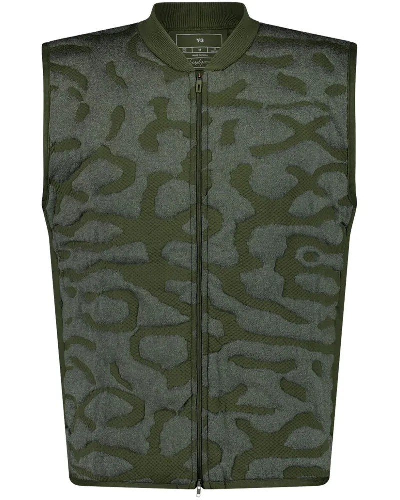 Y-3 Weste mit Reißverschluss - Grün Grün