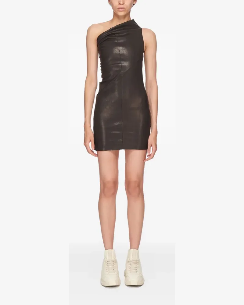 Rick Owens Einschultriges Minikleid - Braun Braun