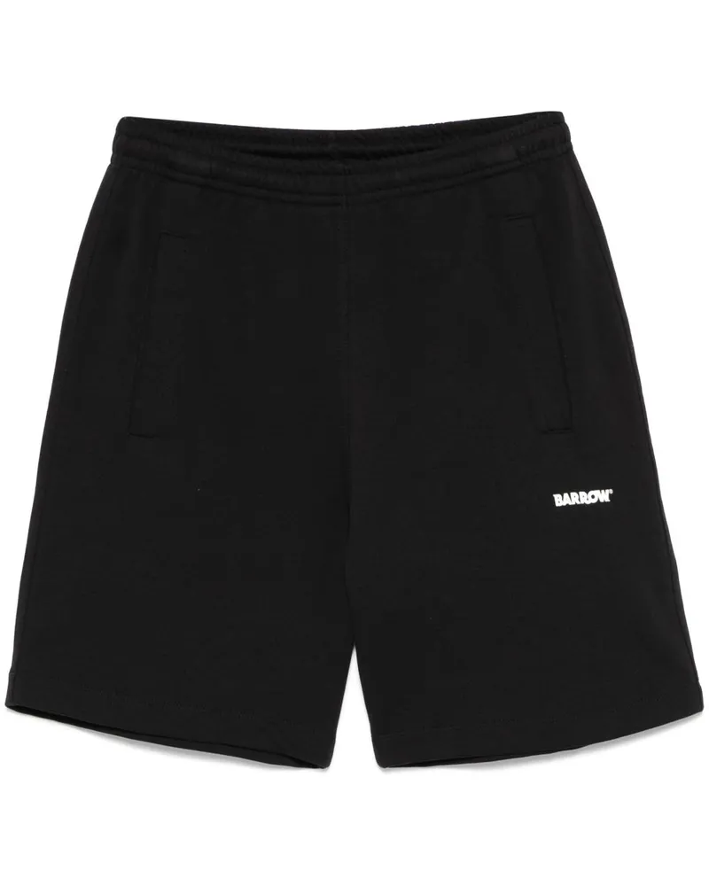BARROW Shorts mit Logo-Print - Schwarz Schwarz