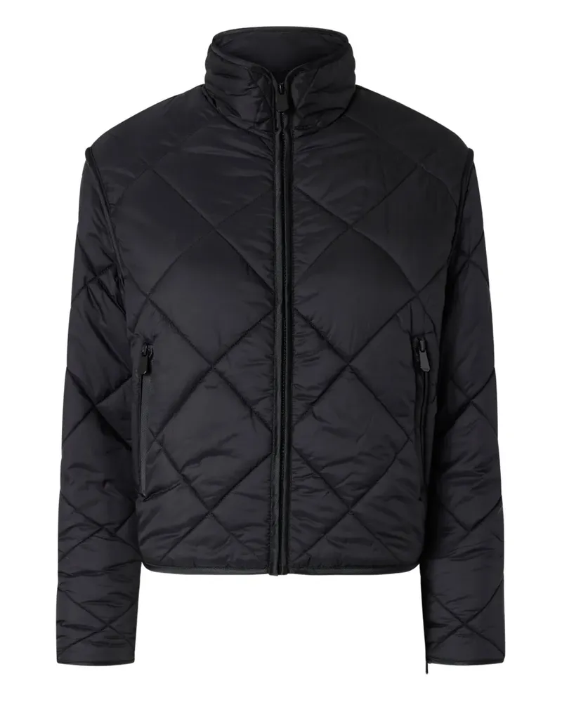 Pinko Gesteppte Jacke mit Rautenmuster - Schwarz Schwarz