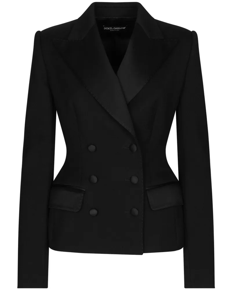 Dolce & Gabbana Doppelreihiger Blazer - Schwarz Schwarz