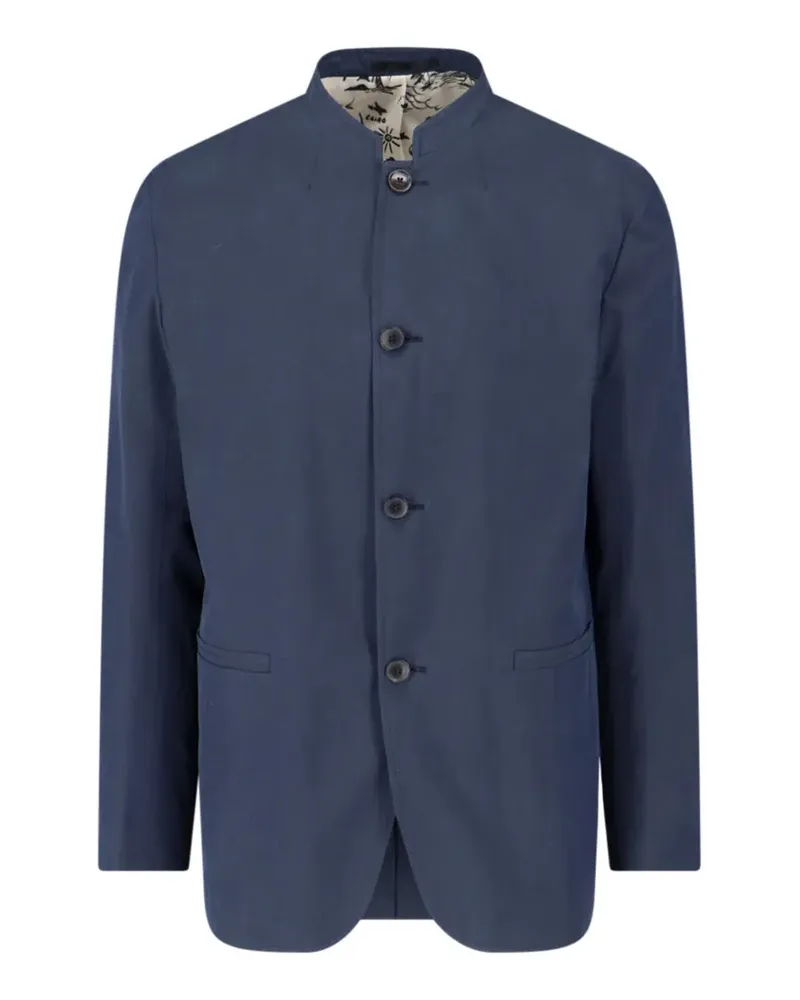 Paul Smith mandarin-collar coat - Blau Blau
