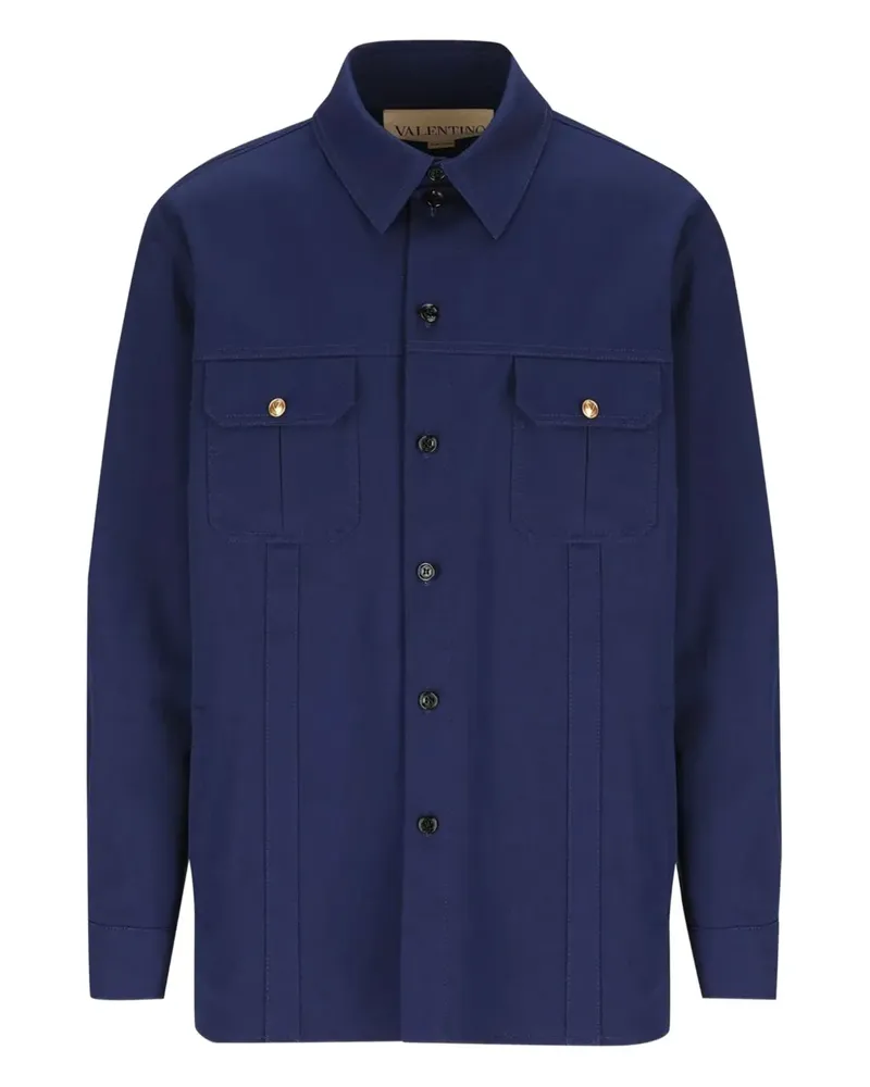 Valentino Garavani Hemd mit Brusttaschen - Blau Blau